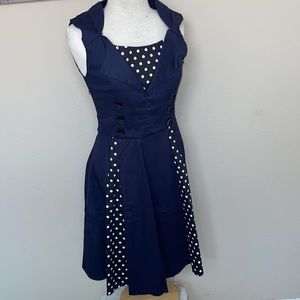 Rockabilly / Pin up a-line polka dot dress